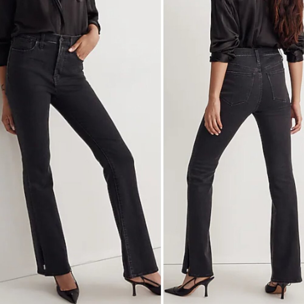 Madewell Skinny Flare Jeans in Bellhaven Wash: Slit-Hem Edition 21862